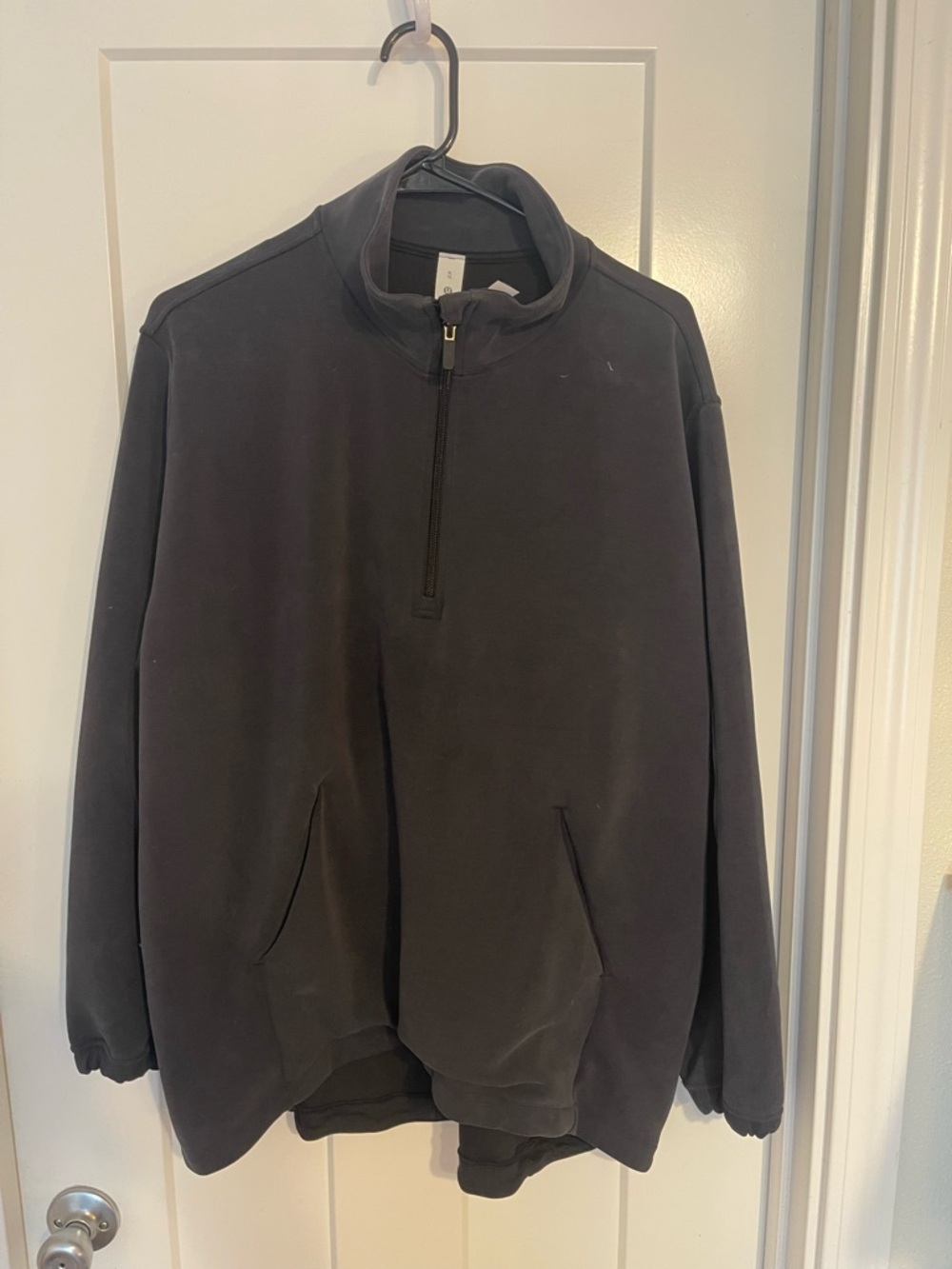 Pre-Owned  Women’s XL Lululemon  Softstreme Half-Zip Long Pullover Black